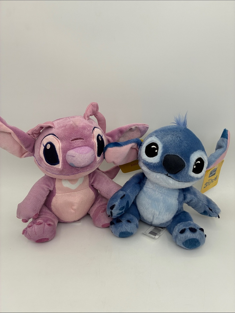 Disney Stitch & Angel Plush Lot Just Play 7” 8” Lilo & Stitch NWT Tags